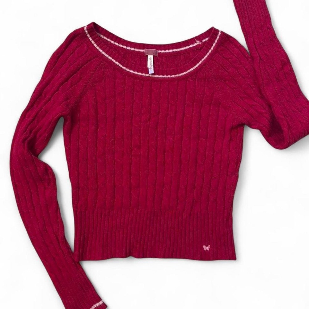 Y2k Aeropostale Cable Knit Sweater